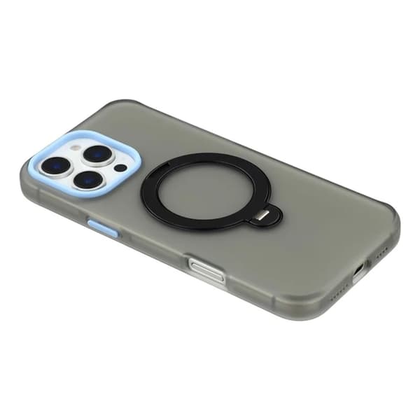 KIGC Mobilskal till iPhone 16 Pro Max Rotating Kickstand - Svart Svart