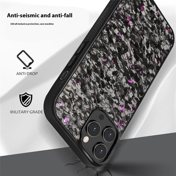 Mobilskal till iPhone 14 Pro MagSafe Aramid Fiber Forged - Blå Blå