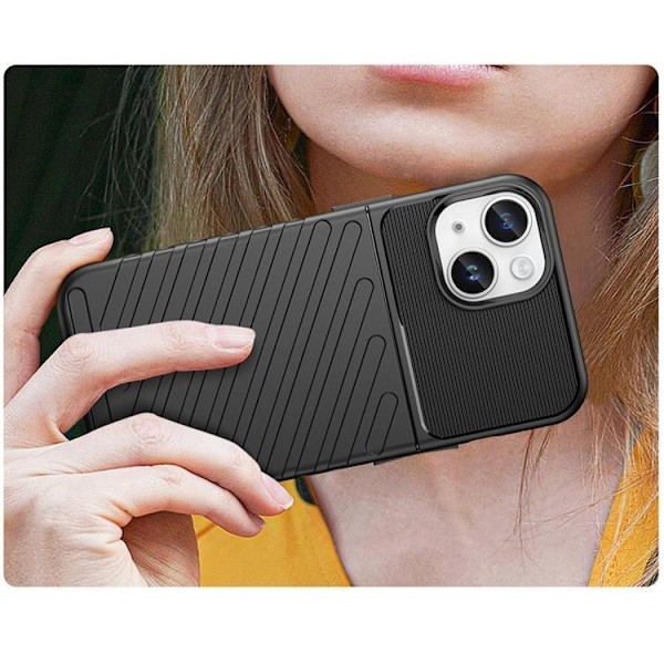 iPhone 15 Plus Mobilskal Thunder Armored - Svart Svart