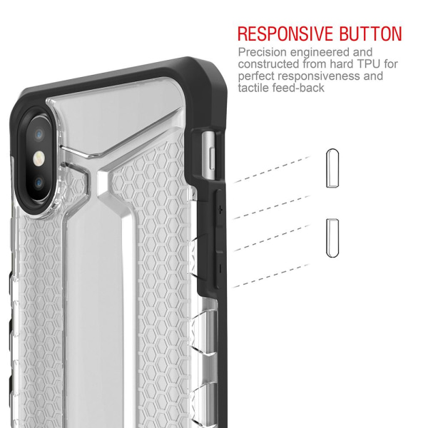 Itskin's Octane Case iPhone XS / X -puhelimelle - Kirkas