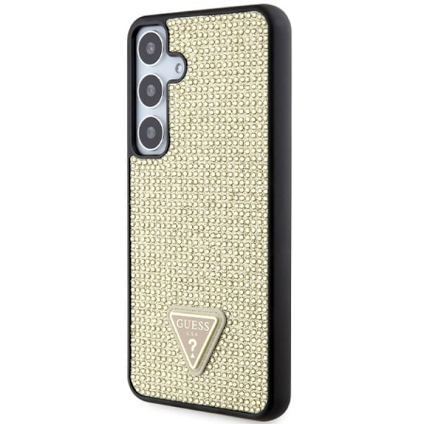 Guess Galaxy S24 Mobilskal Rhinestone Triangle - Guld