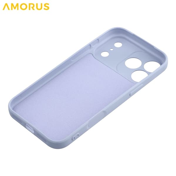 AMORUS Mobilskal till iPhone 17 Pro Precise Cutouts TPU Fiber - Lila Lila