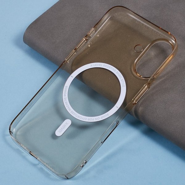 X-LEVEL Mobilskal till iPhone 16 Plus Slim Shockproof Transparent Guld
