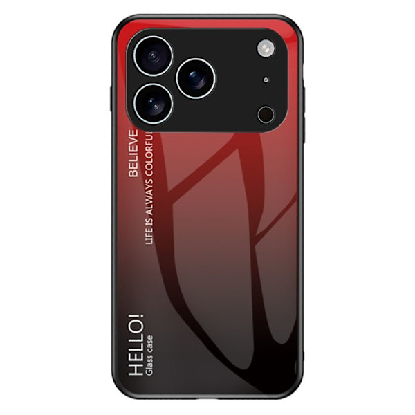 Mobilskal till iPhone 17 Pro Max Anti-Scratch - Gradient Röd/Svart Röd