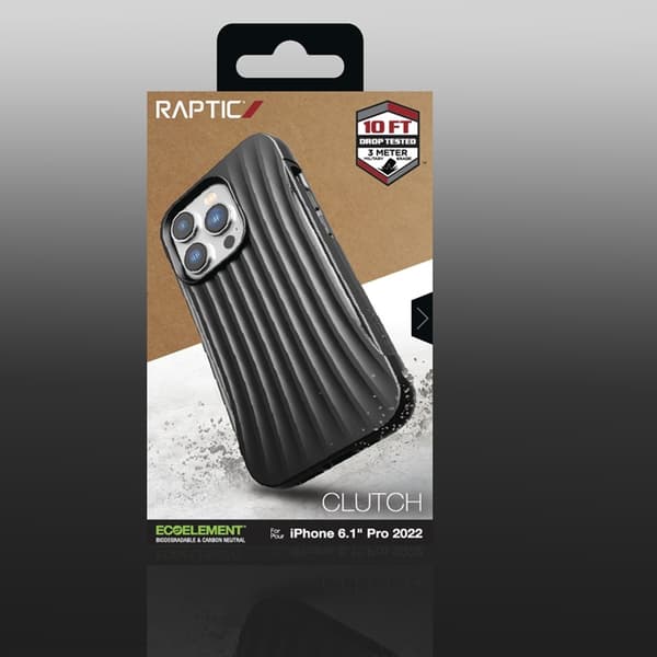 Raptic iPhone 14 Pro Skal Clutch - Musta Svart
