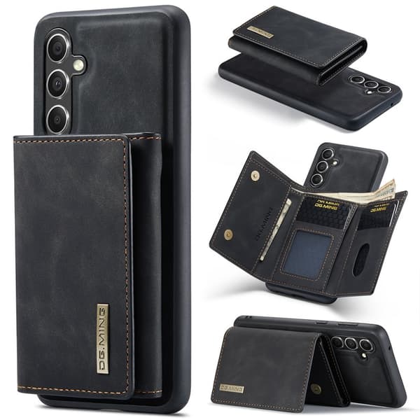 DG.Ming Plånboksfodral för Samsung Galaxy S26 Magnetiskt PU + TPU - Svart