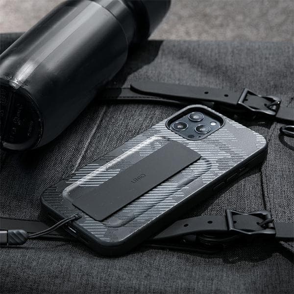 UNIQ Heldro Skal iPhone 12 Pro Max - Charcoal Camo Grå