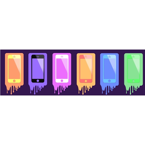 Colored Härdat Glas Skärmskydd till Apple iPhone 4 / 4S - Gul Gul