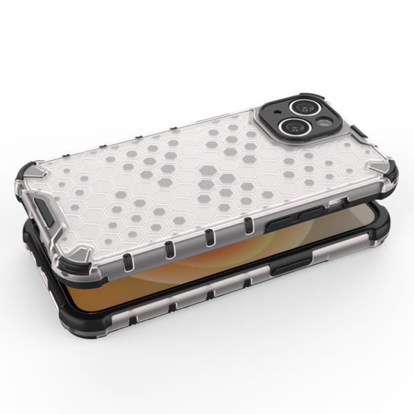 iPhone 14 Skal Honeycomb Armored Hybrid - Transparent