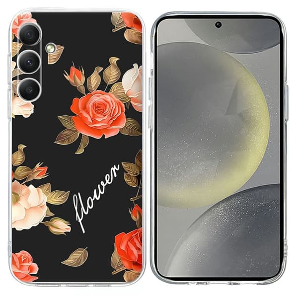 Mobilskal för Samsung Galaxy S26 Plus Mönstertryck Shockproof TPU - Svart