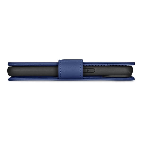 iCarer iPhone 14 Pro Max Plånboksfodral 2in1 Anti-RFID Äkta Läder - Blå Blå