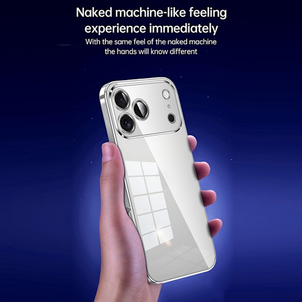 SULADA Mobilskal till iPhone 17 Pro Max Ultra Thin Electroplated - Silver Silver