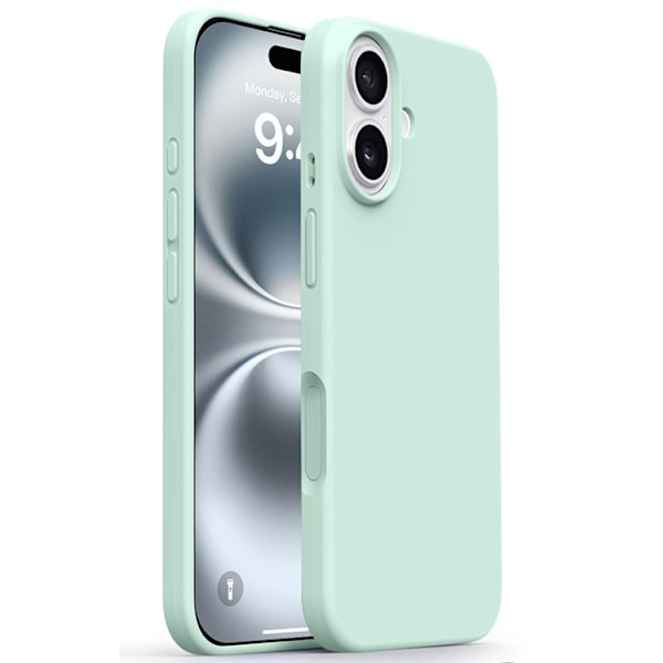 Mobilskal till iPhone 17 Silikon Microfiber Lining - Ljusgrön Grön