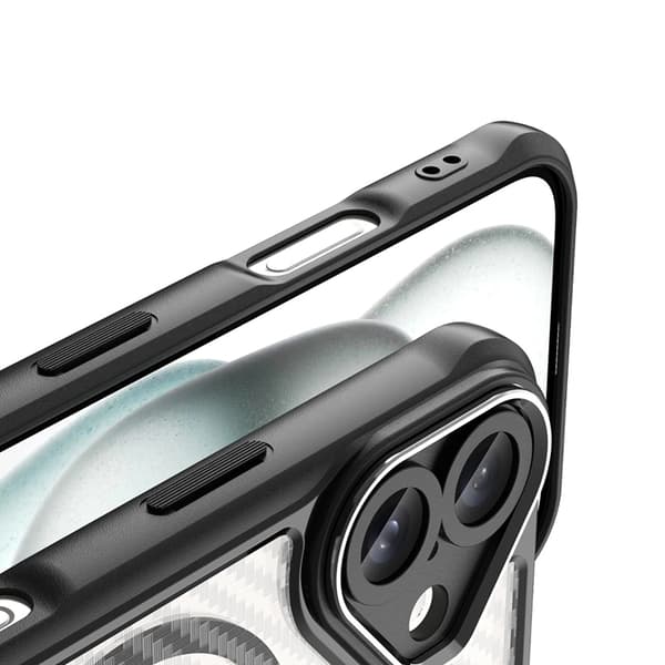 Mobilskal till iPhone 16 Plus MagSafe Silikon Leading - Svart Svart