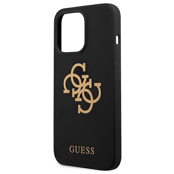 Guess Silikone 4G Logo Cover iPhone 13 Pro - Sort Black