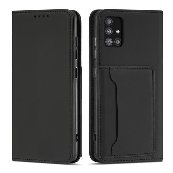 Xiaomi Redmi Note 11 Lompakkokotelo Magnet Stand - Musta Svart