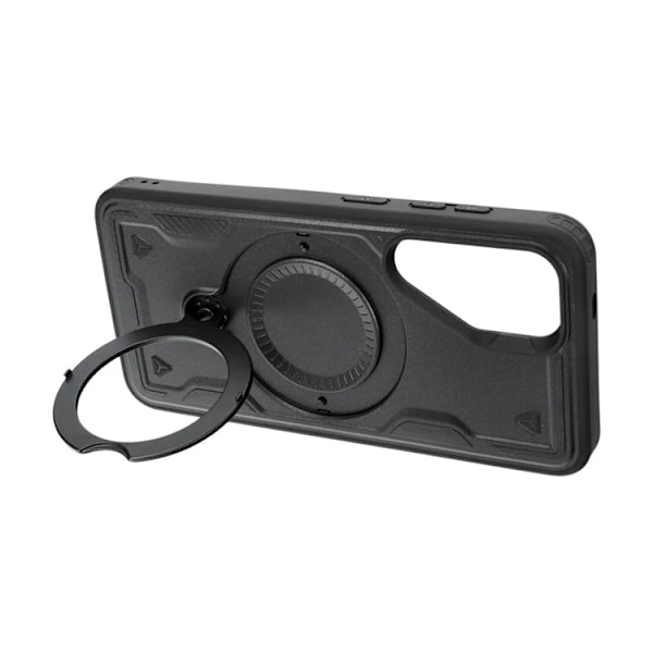 Telefontaske til Galaxy S25 Edge Front Armor - Sort Svart