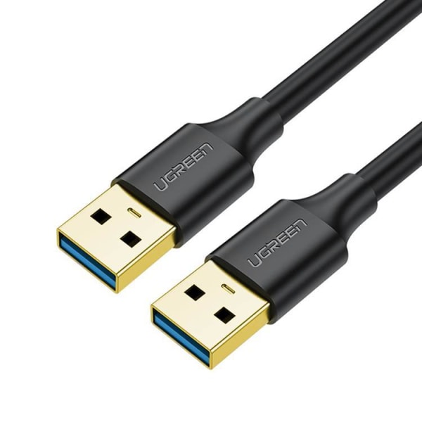 Ugreen USB-A til USB-A 3.0 Kabel 0,5m - Sort