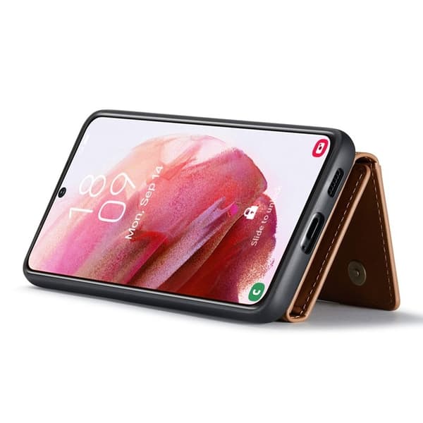 DG.MING M2 Series Plånboksfodral för Samsung Galaxy S23+ Konstläder Brun