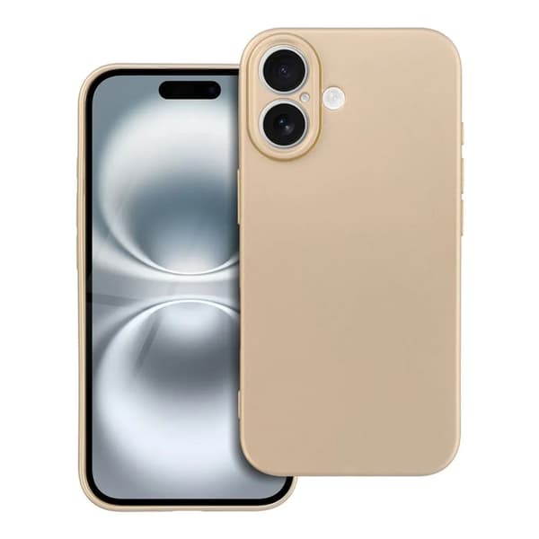 Telefontaske til iPhone 16 Plus Metallic - Guld Guld