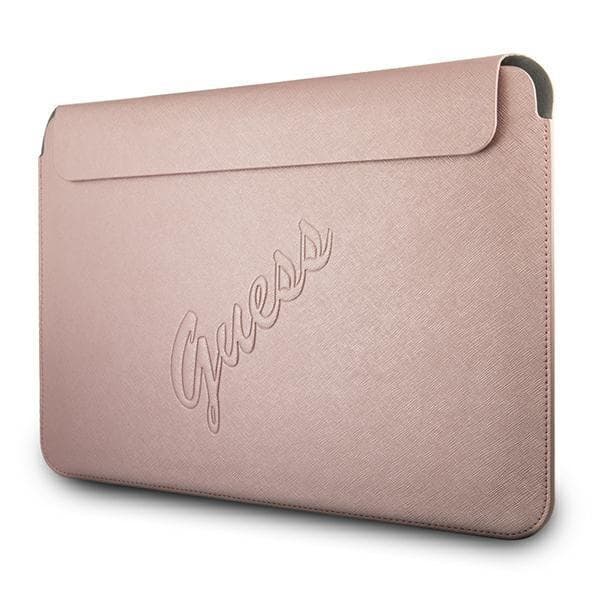 Guess Saffiano Script Computertaske 13" - Lyserød Pink
