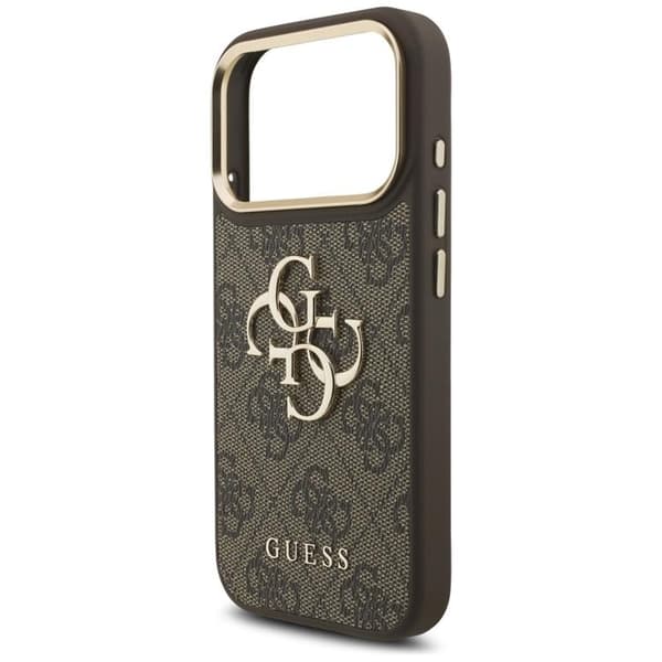 Guess Mobilskal till iPhone 17 Pro 4G Big Classic Logo Big Strap Metal - Brun Brun