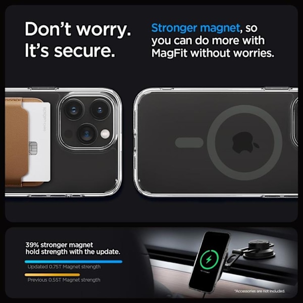 Spigen Mobilskal till iPhone 15 Pro Max Magsafe Hybrid - Graphite