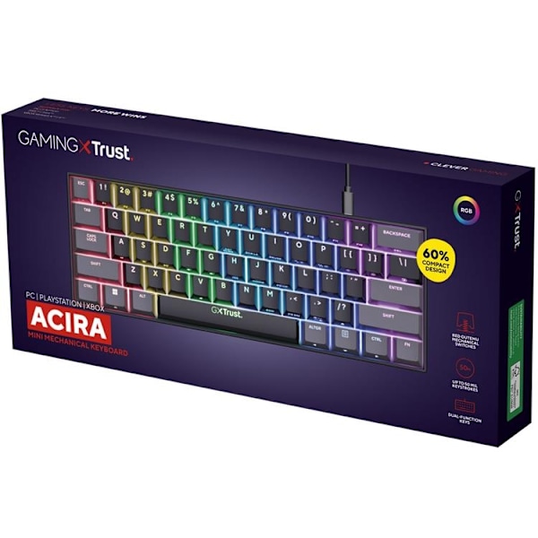 Trust English Keyboard Nordisk Layout Acira Mini