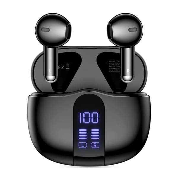 Tech-Protect Trådlös Hörlurar In-Ear Ultraboost Core G2 - Svart Svart