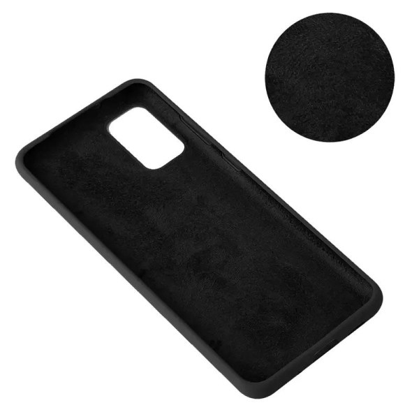 SiGN Xiaomi Mi 10 Lite Case nestemäinen silikoni - musta