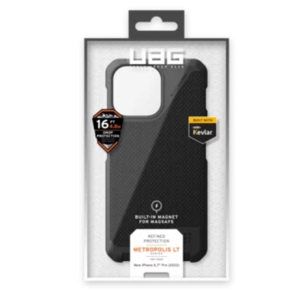 UAG iPhone 14 Plus matkapuhelinkotelo Magsafe Metropolis LT - musta