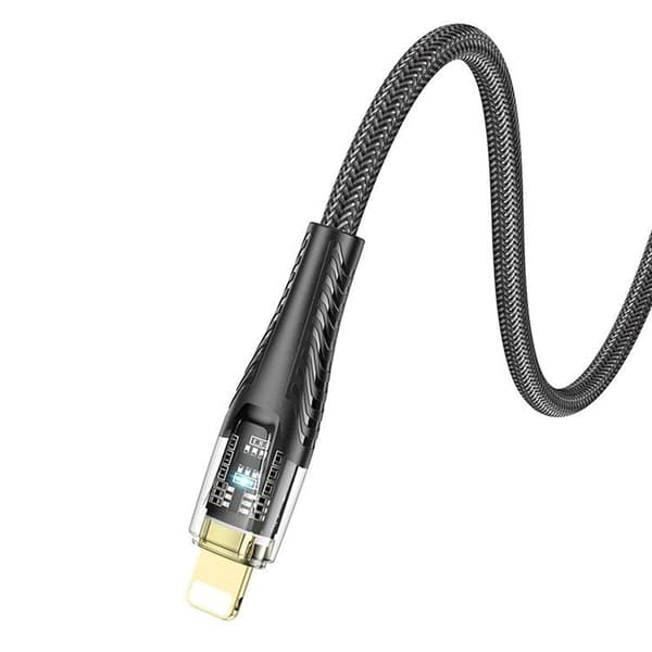 HOCO USB-A till Lightning Kabel 2.4A 1.2m U121 - Svart Svart