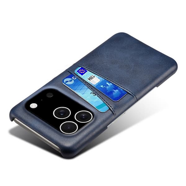 Mobilskal till iPhone 17 Pro Korthållare Dual - Blå Blå