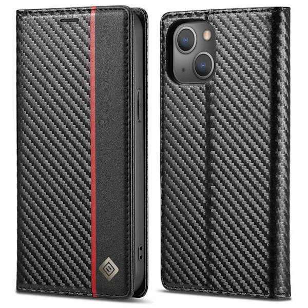 LC.IMEEKE iPhone 14 Plus Plånboksfodral Konstläder - Vertikal Rand