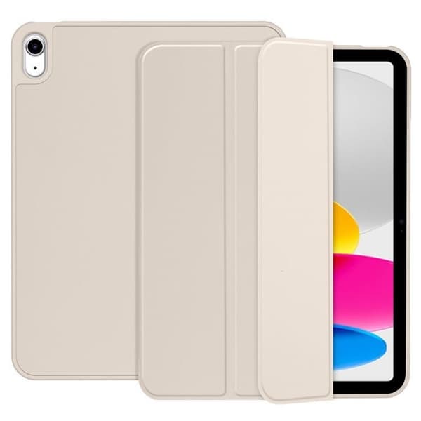 Tech-Protect iPad 10.9 (2022) Taske med blyantkasse - Stjernelys Beige