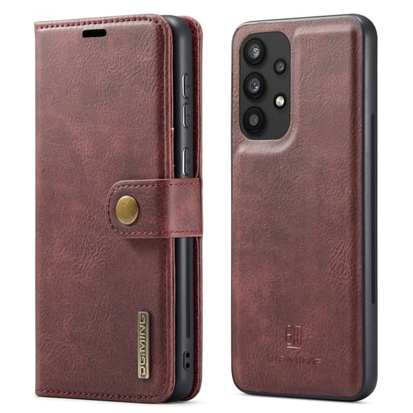 DG.MING Plånboksfodral Folio Flip Stand Samsung Galaxy A33 5G Röd