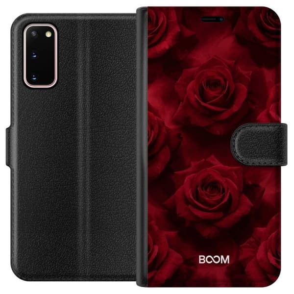 Plånboksfodral till Samsung Galaxy S20 med Crimson Rose