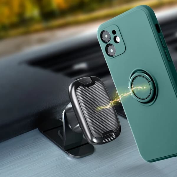 Telefontaske til Xiaomi Redmi 14C Silikone Ring - Sort Svart
