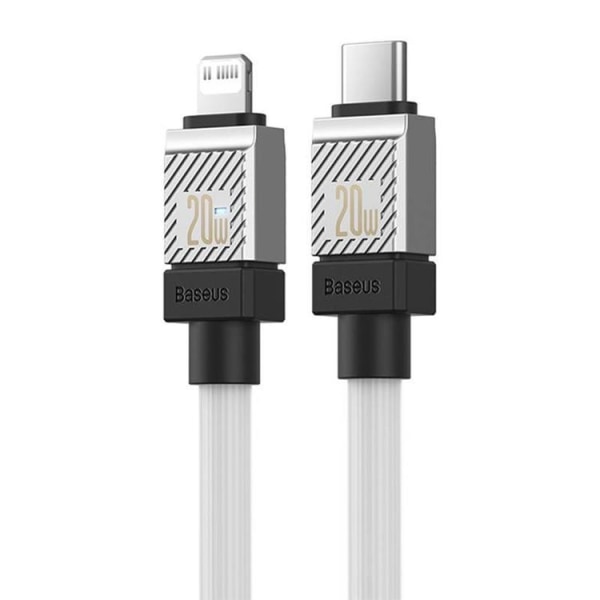 Baseus USB-C-Lightning-kaapeli 20W 1m - valkoinen