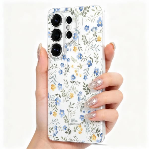 Tech-Protect Mobilskal För Galaxy S26 Ultra Flexair - Spring Flowers Transparent