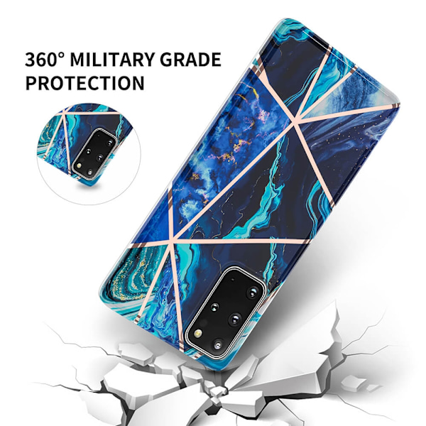 BOOM - Grid skal Galaxy S20 Plus - Svart Marmor Svart