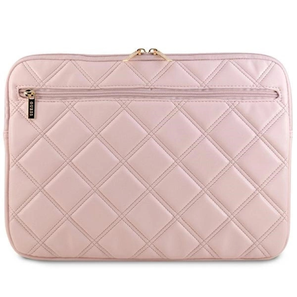 Guess Datorfodral 14" Quilted 4G - Rosa Rosa