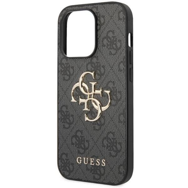 Guess Mobilskal till iPhone 15 Pro Max Big Metall Logo - Grå Grå