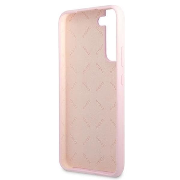 Guess Silicone Script Metal Logo Kuori Galaxy S22 Plus - Lavendel Lila