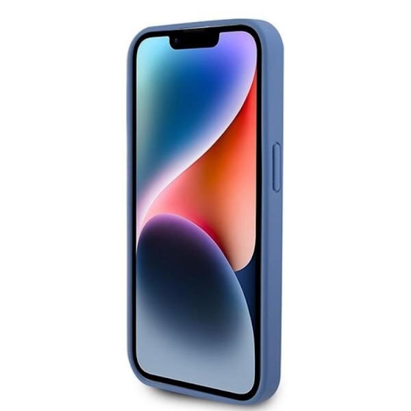 Guess iPhone 15 Pro Mobilskal Triangle Strass - Blå