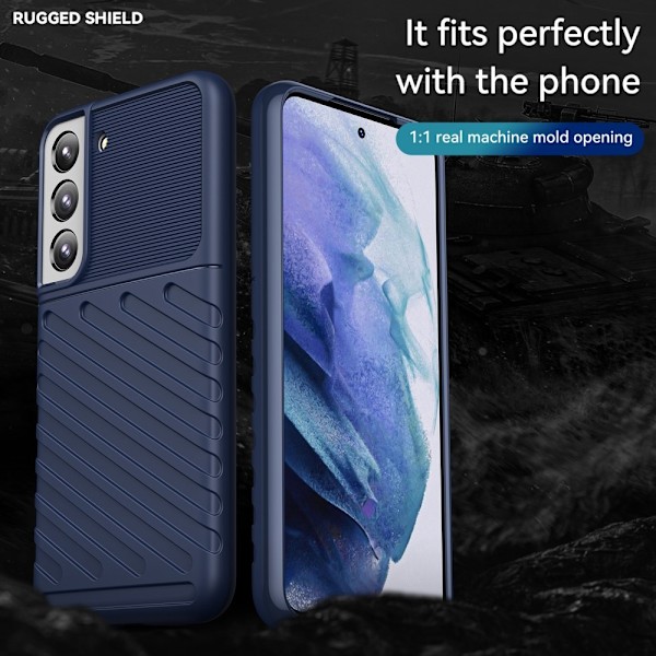 Thunder Twill Skal Galaxy S22 5G - Blå Blå