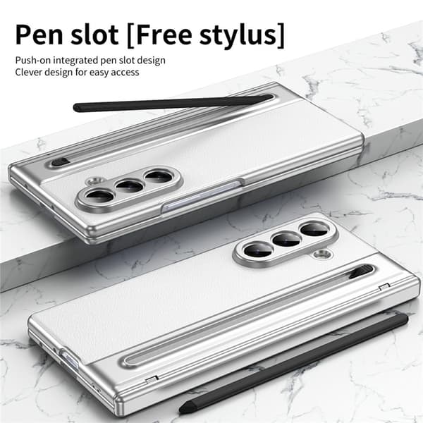 Mobilskal till Galaxy Z Fold7 Matte Electroplated - Vit Vit