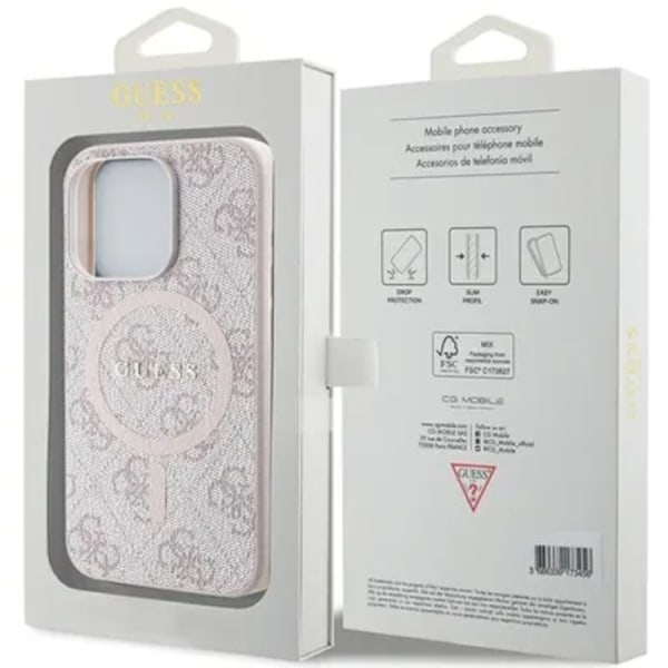 Guess iPhone 14 Pro Mobilskal Disco Script Metal - Lila