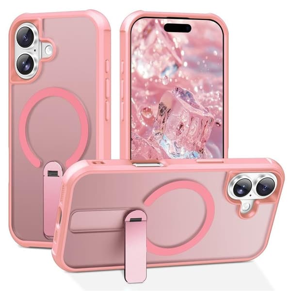 Mobilskal till iPhone 17 MagSafe Kickstand - Rosa Rosa