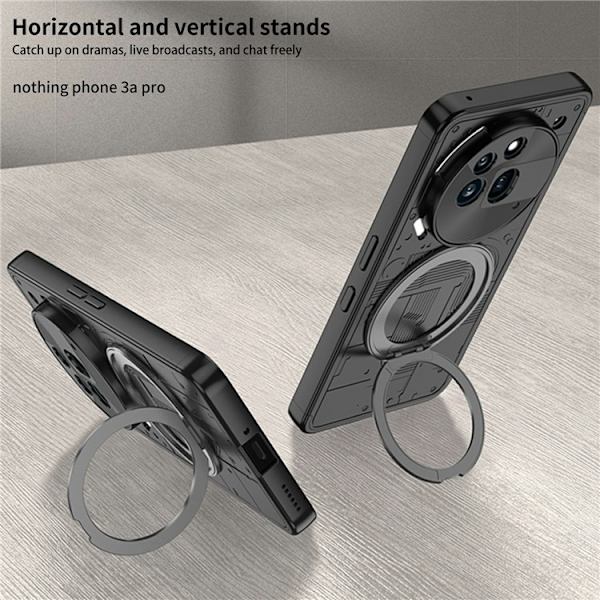 Mobilskal till Nothing Phone (3a) Pro MagSafe Kickstand Shockproof Grå
